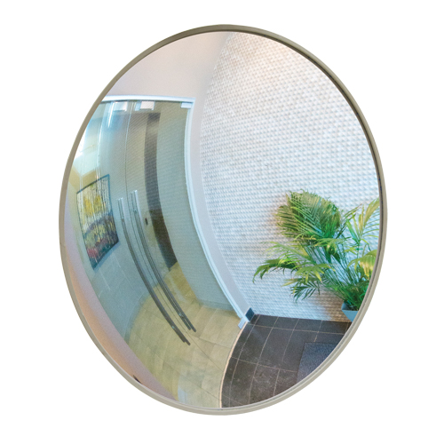 Miroir convexe avec support, Int&eacute;rieur/Ext&eacute;rieur, Diam&egrave;tre 30" Les Fournitures Industrielles Méga