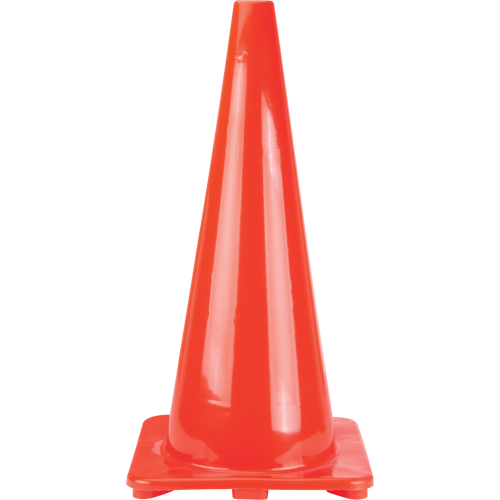 Traffic Cones, 28", Orange Les Fournitures Industrielles Méga