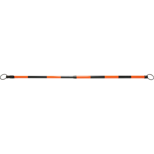 Retractable Cone Bar, 7' 5" Extended Length, Black/Orange Les Fournitures Industrielles Méga