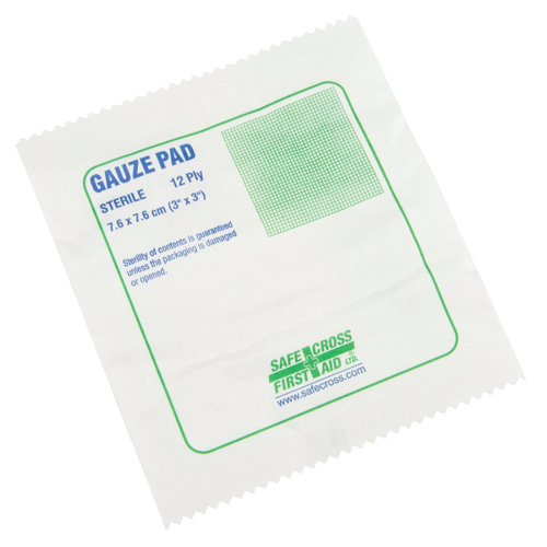 Gaze, Tampon, 3" lo x 3" la, St&eacute;rile, Dispositif m&eacute;dical Classe 1 Les Fournitures Industrielles Méga