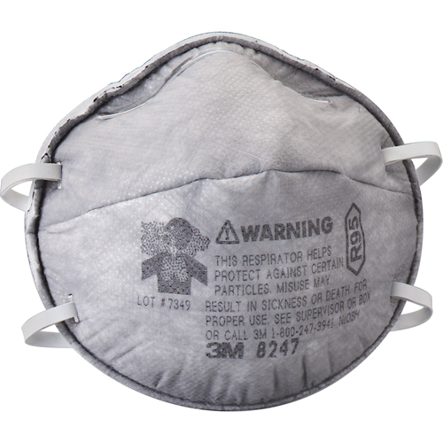 8247 Particulate Respirators, R95, NIOSH Certified Les Fournitures Industrielles Méga
