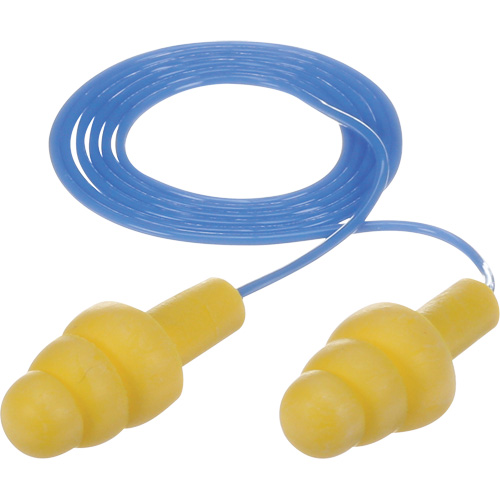 E-A-R Ultrafit Premolded Earplugs, Corded, Bulk - Polybag, 25 dB NRR, One-Size Les Fournitures Industrielles Méga