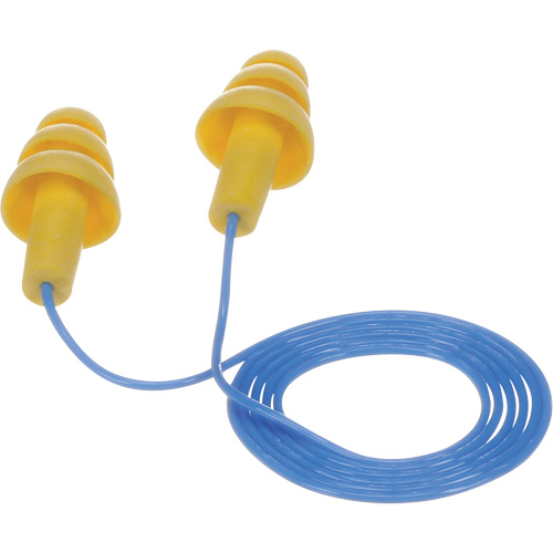 E-A-R Ultrafit Premolded Earplugs, Corded, Bulk - Polybag, 25 dB NRR, One-Size Les Fournitures Industrielles Méga