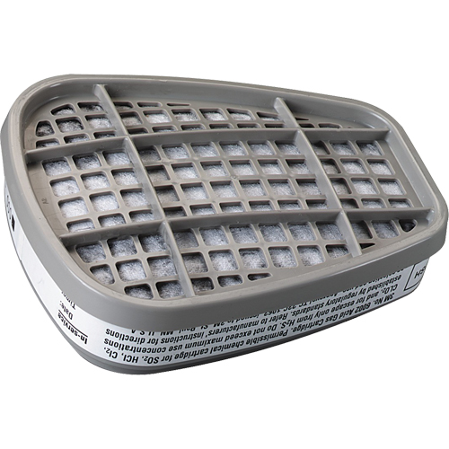 6000 Series Respirator Cartridges, Gas/Vapour Cartridge, Acid Gas Les Fournitures Industrielles Méga