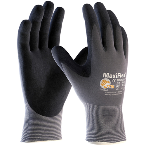 ATG MaxiFlex&reg; Ultimate Gloves, 6/X-Small, Foam Nitrile Coating, 15 Gauge, Nylon Shell Les Fournitures Industrielles Méga