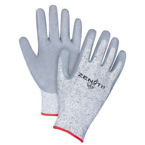 Seamless Stretch Cut-Resistant Gloves, Size Small/7, 13 Gauge, Nitrile Coated, HPPE Shell, ANSI/ISEA 105 Level 2/EN 388 Level 3 Les Fournitures Industrielles Méga