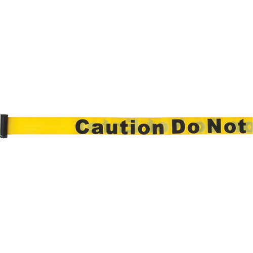 Cartouches de ruban pour assembler vos propre barri&egrave;res de contr&ocirc;le des foules, Caution Do Not Enter, 7', Ruban Jaune Les Fournitures Industrielles Méga