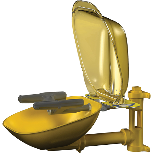 Halo Face/Eyewash Stations, Wall-Mount Installation, Plastic Bowl Les Fournitures Industrielles Méga