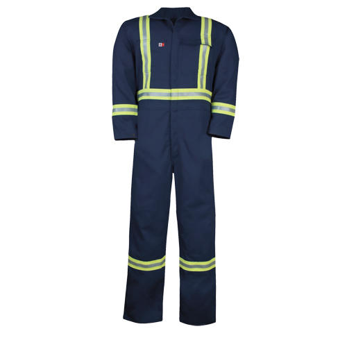 Combinaison non doubl&eacute;e Westex UltraSoft, Taille 34/36, Bleu marine, 12,4 cal/cm2 Les Fournitures Industrielles Méga