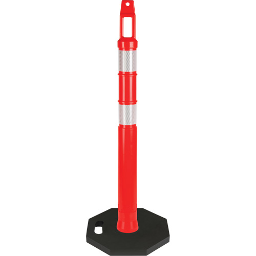 Premium Delineator Post, 42" H, Orange Les Fournitures Industrielles Méga