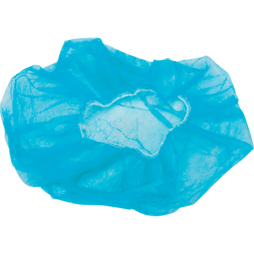 Bonnets bouffants non tiss&eacute;s, Polypropyl&egrave;ne, 21"/Grand, Bleu Les Fournitures Industrielles Méga