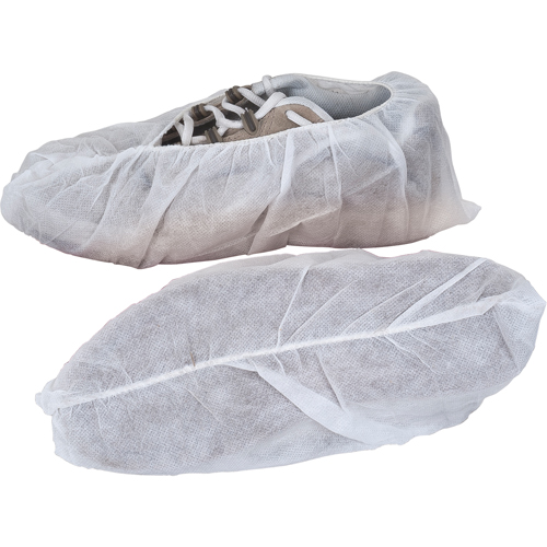 Couvre-chaussures, T-Grand, Polypropyl&egrave;ne, Blanc Les Fournitures Industrielles Méga