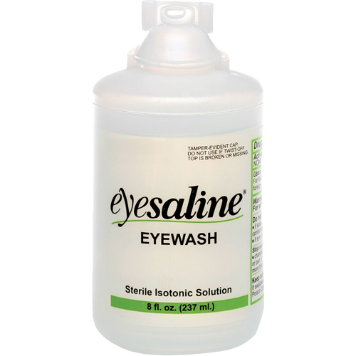Saline Eyewash Bottles, Full Bottle, 8 oz. Les Fournitures Industrielles Méga