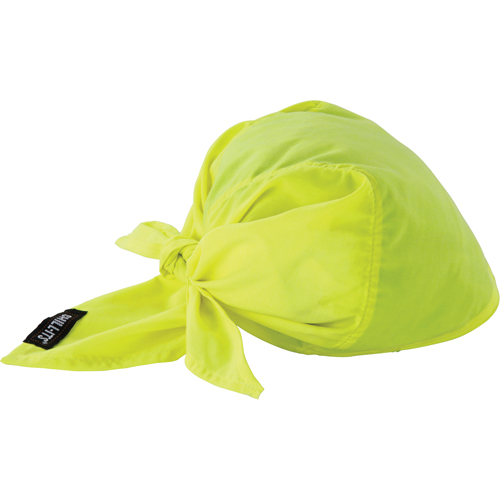 Chill-Its&reg; 6710CT Cooling Triangle Hats, High Visibility Lime-Yellow Les Fournitures Industrielles Méga