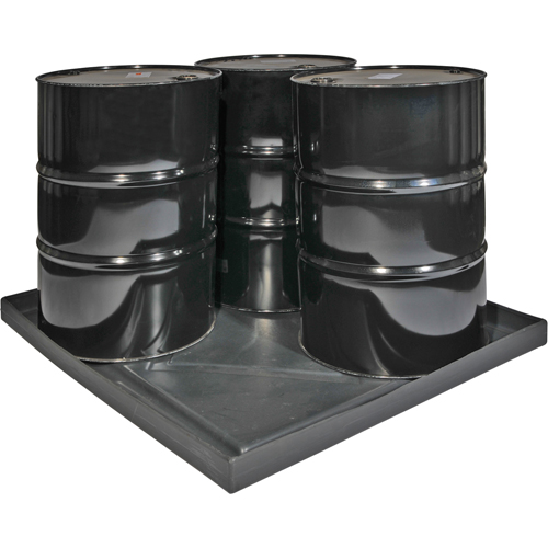 Coquilles de d&eacute;versements Econo Spill Shells , 51" lo x 47" la x 5" h, Cap. de d&eacute;versement 36 gal. US Les Fournitures Industrielles Méga