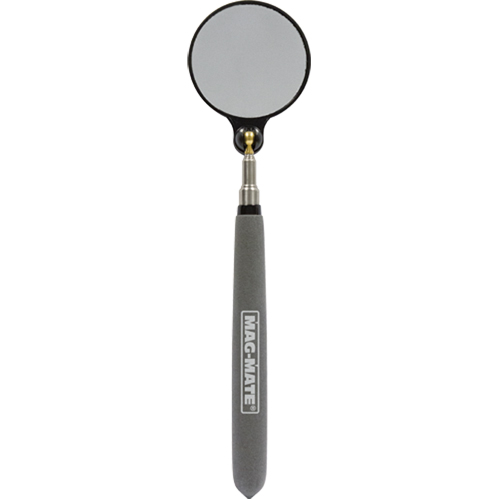 Inspection Mirror, Circular, 2-1/4" L x 2-1/4" W, Telescopic Les Fournitures Industrielles Méga