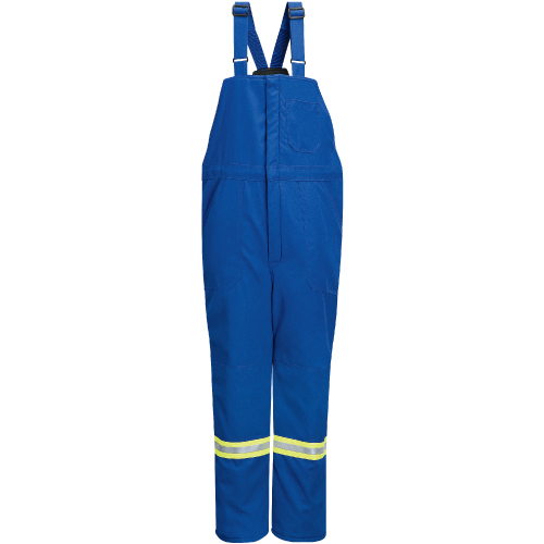 Deluxe Flame-Resistant Insulated Bib Overalls with Reflective Trim, Men's, 3X-Large, Navy Blue Les Fournitures Industrielles Méga