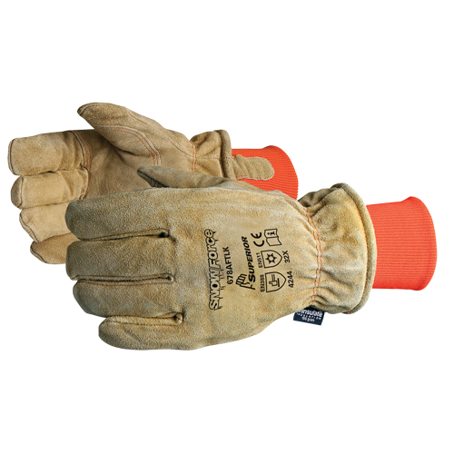 SnowForce Brown Freezer Glove, One Size, Grain Cowhide Palm, Thinsulate Inner Lining Les Fournitures Industrielles Méga
