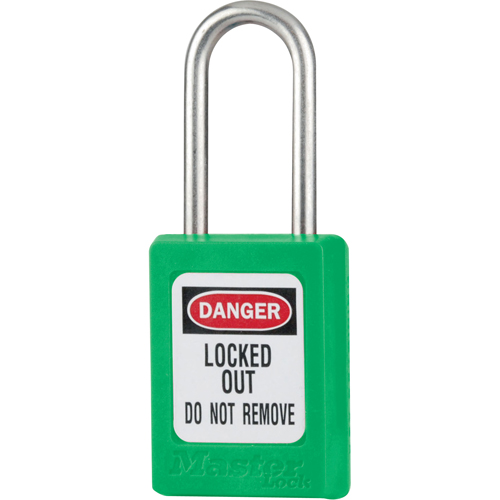 S31 Zenex Safety Padlock, Green, Keyed Different, Thermoplastic, 1-3/8" Width Les Fournitures Industrielles Méga