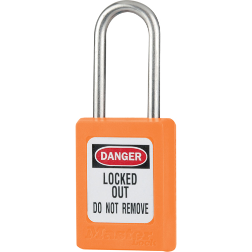 S31 Zenex Safety Padlock, Orange, Keyed Different, Thermoplastic, 1-3/8" Width Les Fournitures Industrielles Méga