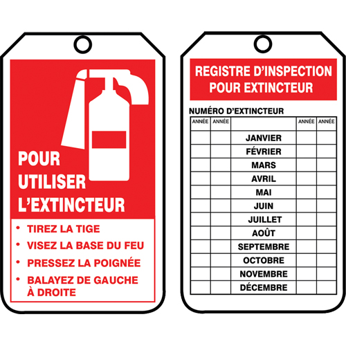 Safety Tags, Cardstock, 3-1/8" W x 5-7/8" H, French Les Fournitures Industrielles Méga