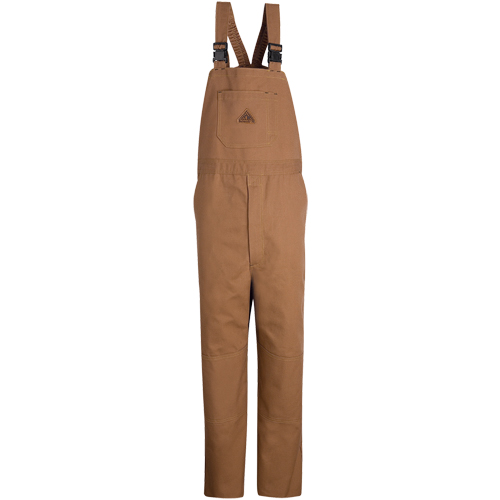 Flame-Resistant Duck Lined Bib Overalls, Medium, Brown Les Fournitures Industrielles Méga