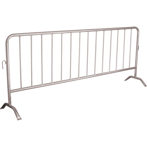 Barri&egrave;re portative, Emboîtables, 102" lo x 40" h, Argent Les Fournitures Industrielles Méga