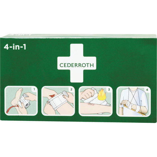 Cederroth 4-in-1 Bloodstopper, 9" L x 5-1/2" W Les Fournitures Industrielles Méga