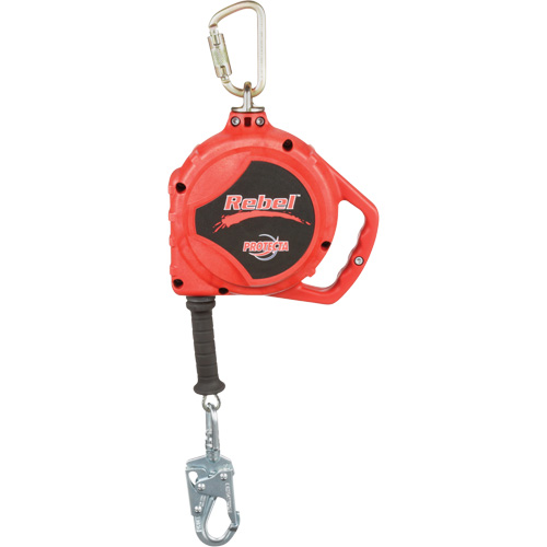 Rebel Self Retracting Lifeline, 33', Galvanized Steel, Swivel Les Fournitures Industrielles Méga