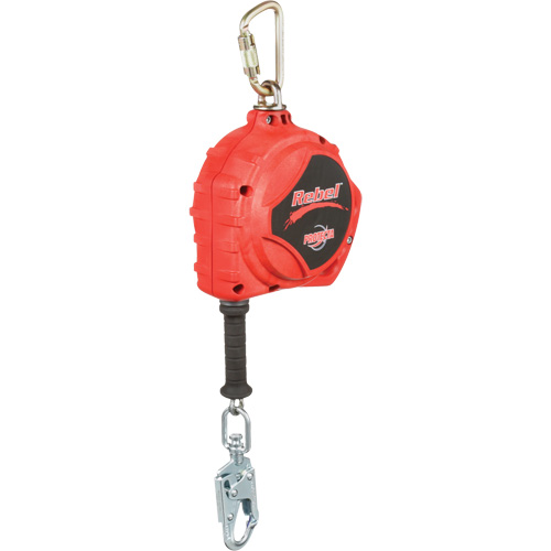 Rebel Self Retracting Lifeline, 33', Galvanized Steel, Swivel Les Fournitures Industrielles Méga