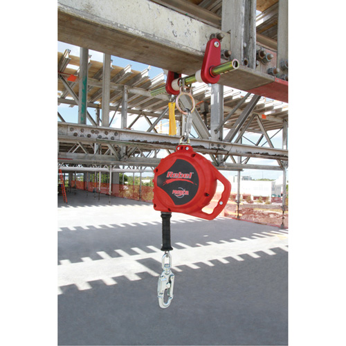 Rebel Self Retracting Lifeline, 33', Galvanized Steel, Swivel Les Fournitures Industrielles Méga