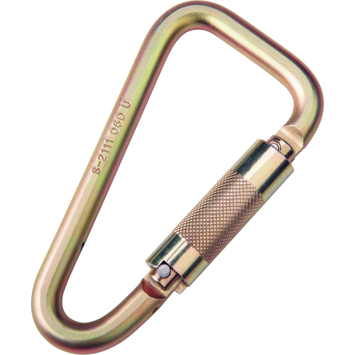 Saflok Carabiners, Steel, 3600 lbs Capacity Les Fournitures Industrielles Méga