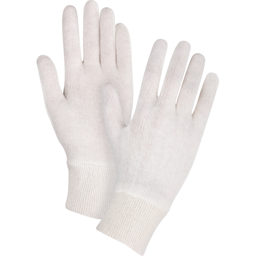 Gants d'inspection de poids moyen, Poly/coton, Poignet Poignet en tricot, Dames Les Fournitures Industrielles Méga