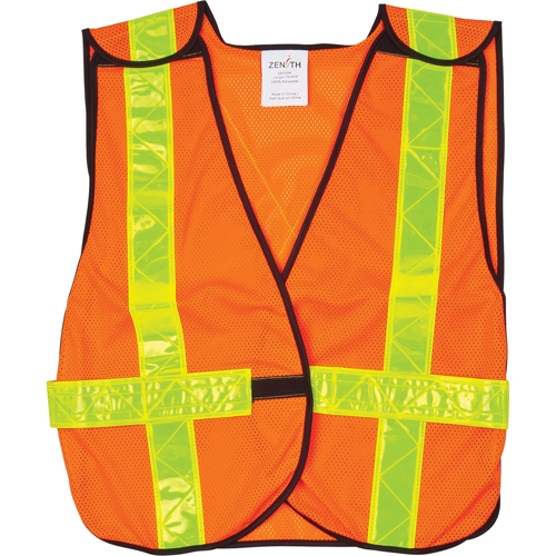 Veste de s&eacute;curit&eacute; d'usage standard, Orange haute visibilit&eacute;, Moyen, Polyester Les Fournitures Industrielles Méga