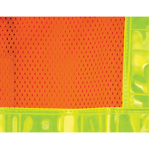 Veste de s&eacute;curit&eacute; pour la circulation d&eacute;tachable en cinq points, Orange haute visibilit&eacute;, Moyen, Polyester Les Fournitures Industrielles Méga