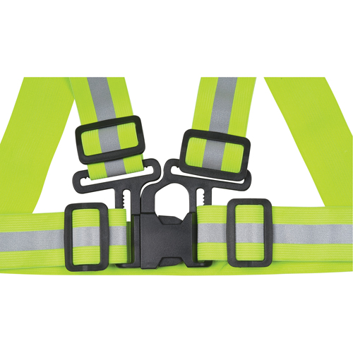 Harnais de s&eacute;curit&eacute; d'usage standard, Jaune lime haute visibilit&eacute;, Couleur r&eacute;fl&eacute;chissante Argent, T-Grand Les Fournitures Industrielles Méga