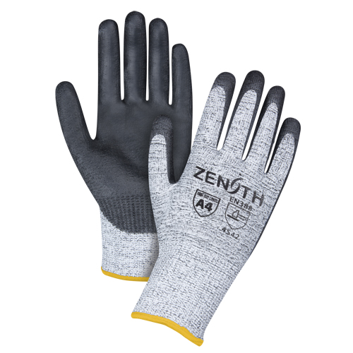 Seamless Stretch Cut-Resistant Gloves, Size 2X-Large/11, 13 Gauge, Polyurethane Coated, HPPE Shell, ANSI/ISEA 105 Level 4/EN 388 Level 5 Les Fournitures Industrielles Méga
