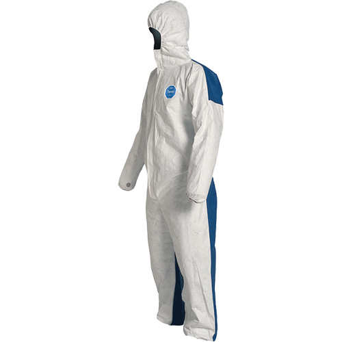 Hooded Coveralls, 4X-Large, Blue/White, Tyvek&reg; 400 D Les Fournitures Industrielles Méga