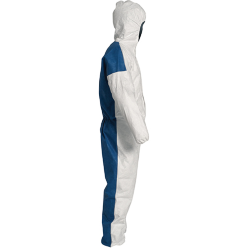 Hooded Coveralls, 4X-Large, Blue/White, Tyvek&reg; 400 D Les Fournitures Industrielles Méga