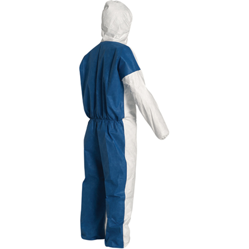 Hooded Coveralls, 4X-Large, Blue/White, Tyvek&reg; 400 D Les Fournitures Industrielles Méga