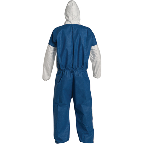 Hooded Coveralls, 4X-Large, Blue/White, Tyvek&reg; 400 D Les Fournitures Industrielles Méga