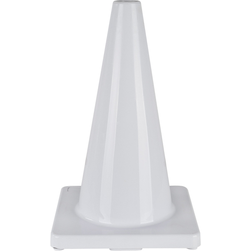Coloured Traffic Cone, 18", White Les Fournitures Industrielles Méga