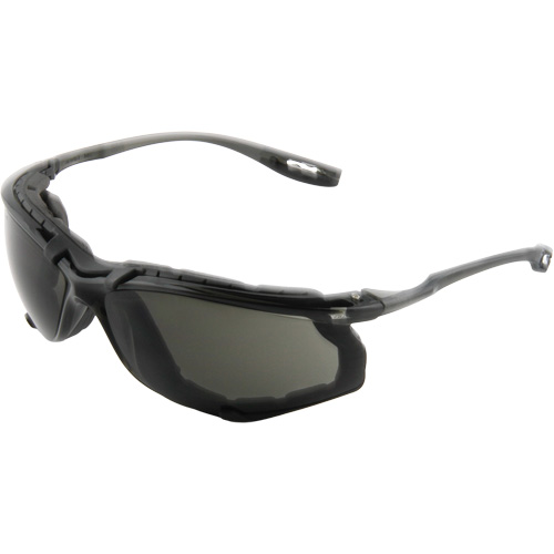Virtua Safety Glasses with Foam Gasket, Grey/Smoke Lens, Anti-Fog, ANSI Z87+/Meets/Exceeds CSA Z94.3 Les Fournitures Industrielles Méga