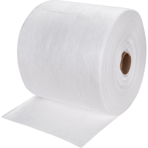 Premium Meltblown Sorbent Rolls, Heavyweight, 150' L x 15" W, 25 gal. Absorbancy Les Fournitures Industrielles Méga