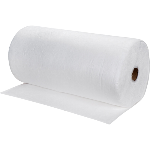 Rouleaux absorbants souffl&eacute;es de premi&egrave;re qualit&eacute;, Poids moyen, 150' lo x 30" la, Absorption 40 gal. Les Fournitures Industrielles Méga