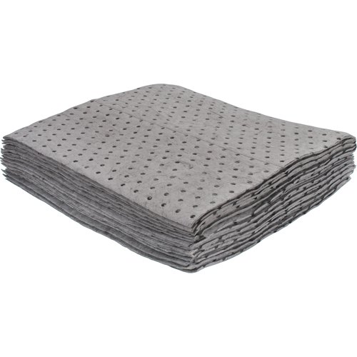 Premium Bonded Sorbent Pads, Universal, 15" x 17", 8 gal. Absorbancy Les Fournitures Industrielles Méga