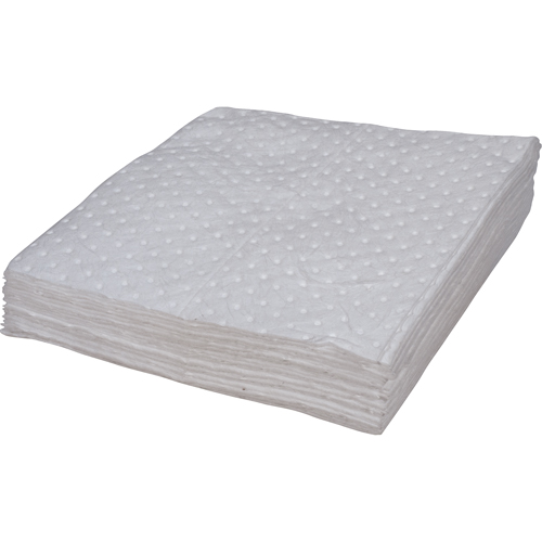 Premium Bonded Sorbent Pads, Oil Only, 15" x 17", 8 gal. Absorbancy Les Fournitures Industrielles Méga