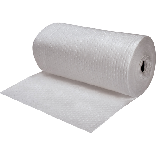 Feuilles absorbantes en fibres fines de premi&egrave;re qualit&eacute;, Lourd, 150' lo x 30" la, Absorption 50 gal. Les Fournitures Industrielles Méga