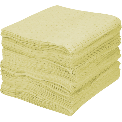 Premium Fine Fiber Sorbent Pads, Hazmat, 15" x 17", 30 gal. Absorbancy Les Fournitures Industrielles Méga
