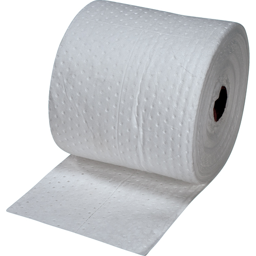 Rouleaux absorbants lamin&eacute;s (SMS) de premi&egrave;re qualit&eacute;, Poids moyen, 150' lo x 15" la, Absorption 20 gal. Les Fournitures Industrielles Méga